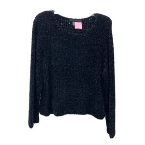 Tesori Metallic Crew Neck Sweater